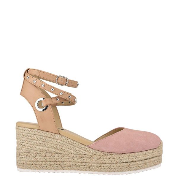 Nine West Adore Espadrille Pink Wedge Sandals | South Africa 74I68-5W42